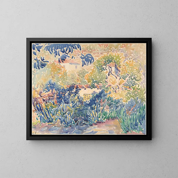 Le jardin de l'artiste à Saint-Clair - Henri-Edmond Cross — inramlat konstverk på väggen