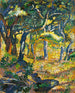 En glänta i Provence - Henri-Edmond Cross — vy av konstverket