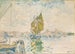 Venise segelbåt på kanalen Giudecca - Henri-Edmond Cross — vy av konstverket