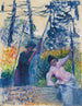 Studie för Trädgård i Provence - Henri-Edmond Cross — vy av konstverket