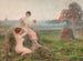 L'heure enchantée - Henri-Eugène Delacroix — vy av konstverket