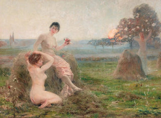 L'heure enchantée - Henri-Eugène Delacroix — vy av konstverket