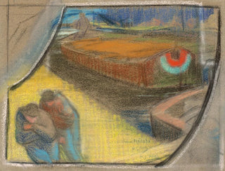 HenriGabriel Ibels - Men Towing a Barge Study for Boubourouche.webp