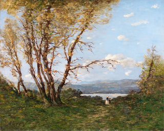 ett landskap - Henri-Joseph Harpignies — vy av konstverket