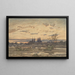 Vue de Moulins - Henri-Joseph Harpignies — inramlat konstverk på väggen