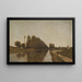 Le Canal de Briare - Henri-Joseph Harpignies — inramlat konstverk på väggen