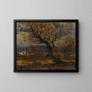 HenriJoseph Harpignies - Etude darbuste au fond quelques chaumires.webp