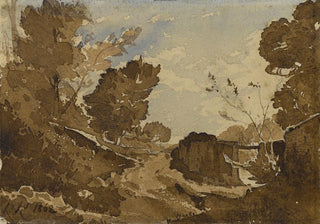 HenriJoseph Harpignies - Foss avec un petit pont.webp