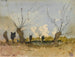 Les Saules pleureurs - Henri-Joseph Harpignies — vy av konstverket