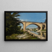 Le Pont de chemin de fer à Briare - Henri-Joseph Harpignies — inramlat konstverk på väggen