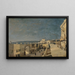 En kaj i Nice, Les Ponchettes - Henri-Joseph Harpignies — inramlat konstverk på väggen