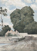 Vy från Chartres vallgrav - Henri-Joseph Harpignies — vy av konstverket