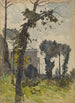 Vue du dôme de Saint-Pierre de Rome - Henri-Joseph Harpignies — vy av konstverket