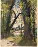Vue de l'Institut de France depuis le pied du Pont Royal - Henri-Joseph Harpignies — vy av konstverket