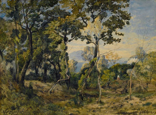 Villefranche - Henri-Joseph Harpignies — vy av konstverket