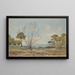 Vue du golfe de Juan-les-Pins près d'Antibes - Henri-Joseph Harpignies — inramlat konstverk på väggen