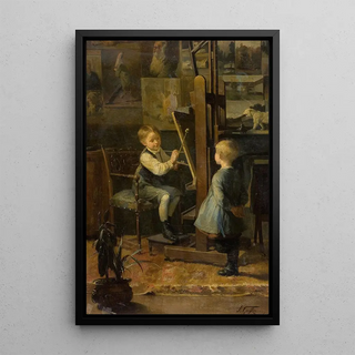 HenriJulesJean Geoffroy - In the Artists Studio.webp