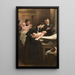 Låtverk av mjölkdroppe vid Belleville-dispenseringscentralen triptyk - Henri Jules Jean Geoffroy — inramlat konstverk på väggen