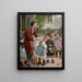 La touche des enseignants - Henri Jules Jean Geoffroy — inramlat konstverk på väggen