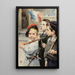 Le drapeau français - Henri Jules Jean Geoffroy — inramlat konstverk på väggen