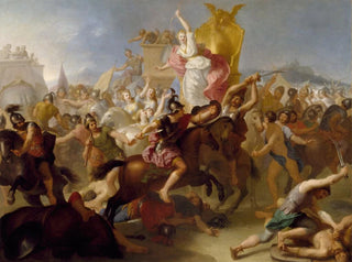 Armide som kämpar mot kristna - Henri Antoine de Favanne — vy av konstverket