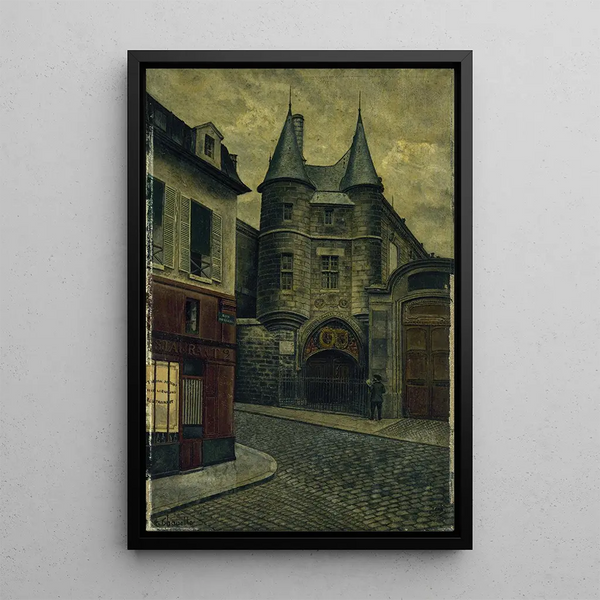 Le Portail de l'hôtel de Clisson rue des Archives - Henri Chapelle — inramlat konstverk på väggen
