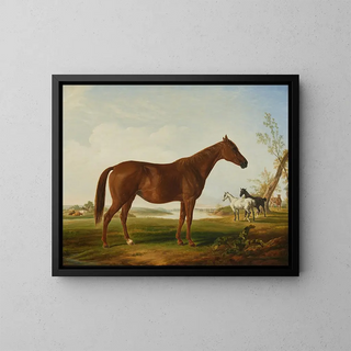 Henri Delattre - Fashion in a Landscape with Horses Beyond.webp