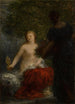 kvinna vid hennes toalett - Henri Fantin-Latour — vy av konstverket