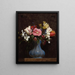 blommor med kamélias och tulpaner - Henri Fantin-Latour — inramlat konstverk på väggen