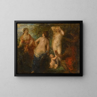 Jugement de Paris - Henri Fantin-Latour — inramlat konstverk på väggen