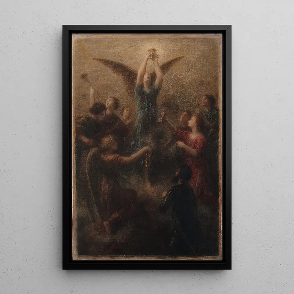 Le Graal, preludium till Lohengrin - Henri Fantin-Latour — inramlat konstverk på väggen