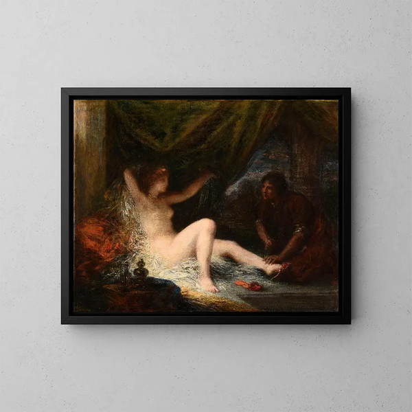 Le Lever du soleil - Henri Fantin-Latour — inramlat konstverk på väggen