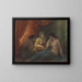 Le jeu - Henri Fantin-Latour — inramlat konstverk på väggen