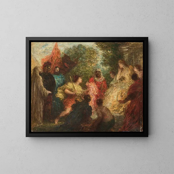 Les Troyens à Carthage - Henri Fantin-Latour — inramlat konstverk på väggen
