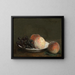 Päron och druvor i en porslins skål - Henri Fantin-Latour — inramlat konstverk på väggen