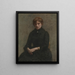 Portrait av en kvinna - Henri Fantin-Latour — inramlat konstverk på väggen