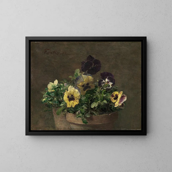 Tänker i kruka - Henri Fantin-Latour — inramlat konstverk på väggen