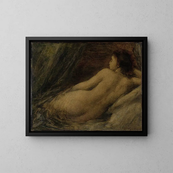 Nu liggande - Henri Fantin-Latour — inramlat konstverk på väggen