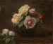 Rosor i en skål - Henri Fantin-Latour — vy av konstverket