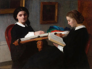 Les Deux Sœurs - Henri Fantin-Latour — vy av konstverket