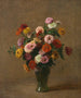 Zinnias - Henri Fantin-Latour — vy av konstverket