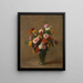 Zinnias - Henri Fantin-Latour — inramlat konstverk på väggen