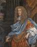 Portrait of Robert Bruce, 1:e earl of Ailesbury och 2:e earl of Elgin 1626-1685, bärande en romersk rustning - Henri Gascar — vy av konstverket