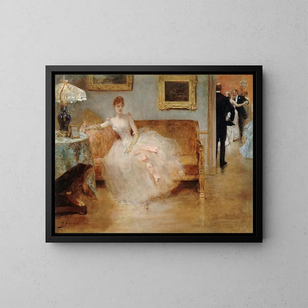 Le bal - Henri Gervex — inramlat konstverk på väggen