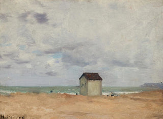 La Plage à Trouville - Henri Gervex — vy av konstverket