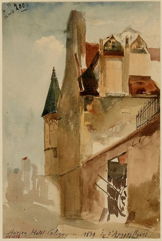 Henri Jean Baptiste Levis - Ancien htel Coligny rue dAngivilliers en 1839.webp