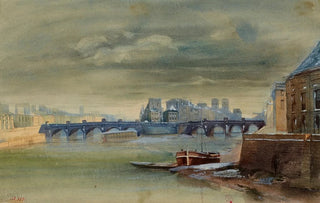 Henri Jean Baptiste Levis - Pont Neuf et la Cit vue prise devant lInstitut de France.webp