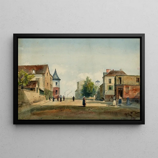 Henri Jean Baptiste Levis - Rue Marcadet et rue du MontCenis en 1876 18me arrondissement Paris.webp