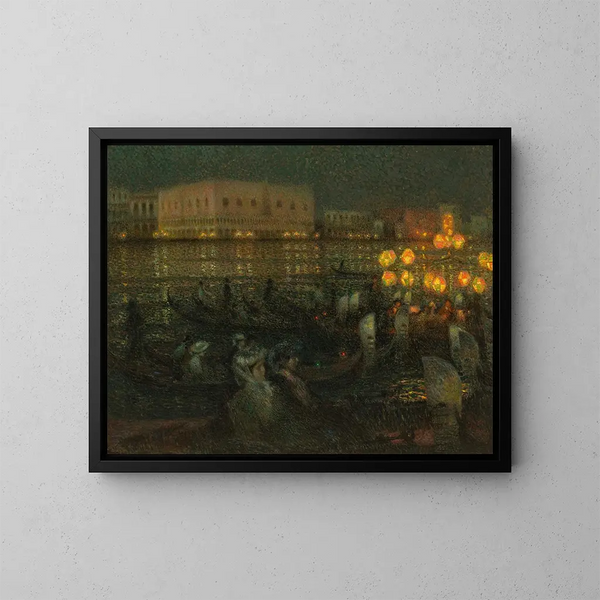 La Sérénissime Venise - Henri Le Sidaner — inramlat konstverk på väggen