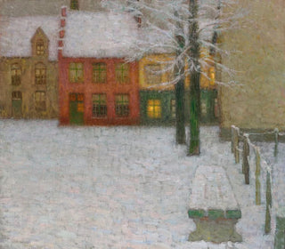 La neige - Henri Le Sidaner — vy av konstverket